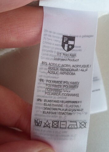 Us polo melanj kadın kazak - Görsel 6