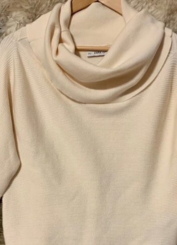 ZARA RİBANA YAKALI KISA KAZAK  - Görsel 5