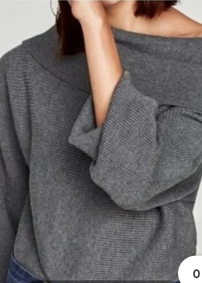 ZARA RİBANA YAKALI KISA KAZAK  - Görsel 3