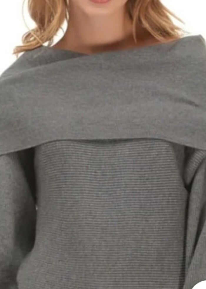 ZARA RİBANA YAKALI KISA KAZAK  - Görsel 4