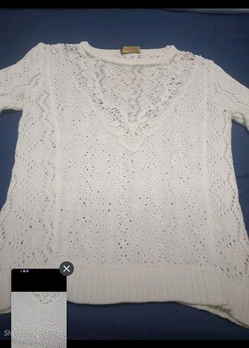 Beyaz Örgü Kadın Kazak UTOPIAn - Görsel 4