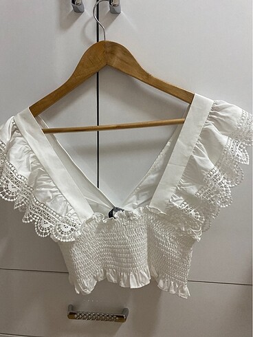xs Beden beyaz Renk Mini üst crop