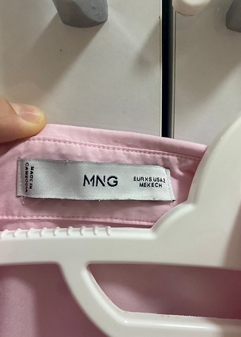 xs Beden Pembe Keten Uzun Kollu Gömlek