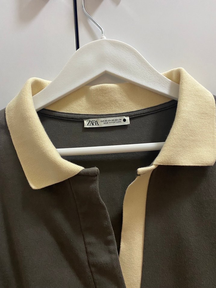 Bej Yaka Detaylı Kadın Sweatshirt - Görsel 3