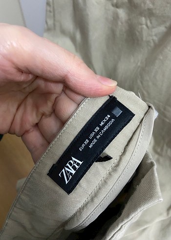 Bej Kadın Keten Salaş Midi Pantolon palazzo - Görsel 3