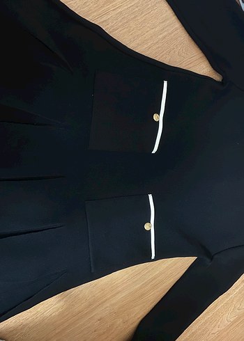 Siyah Uzun piliseli Midi triko Elbise - Görsel 6