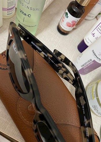 Kahverengi Tokalı Kadın Güneş Gözlüğü ray ban - Görsel 2