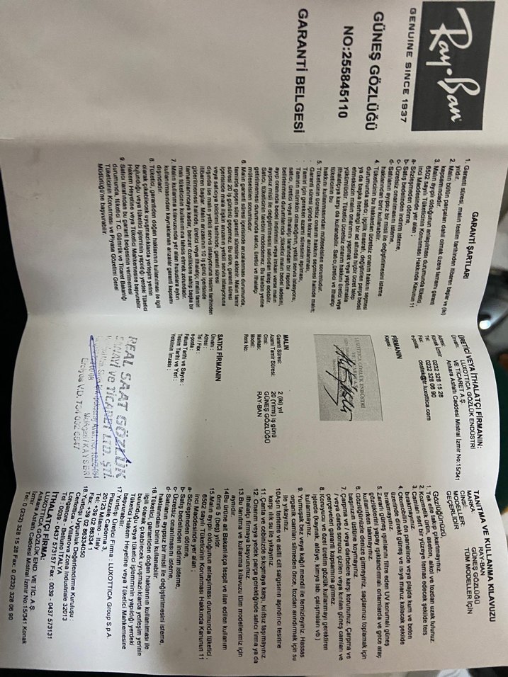 Kahverengi Tokalı Kadın Güneş Gözlüğü ray ban - Görsel 5