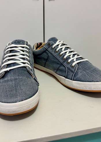Tommy Hilfiger Erkek Mavi Denim Spor Ayakkabı - Görsel 9