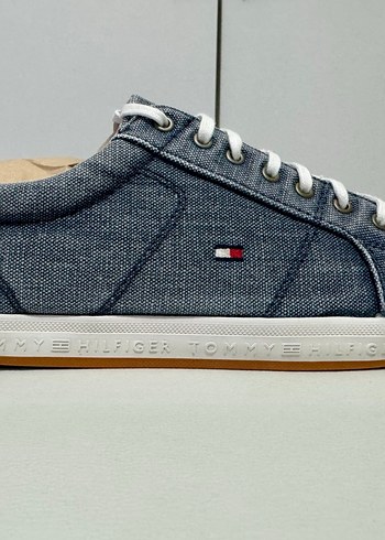 Tommy Hilfiger Erkek Mavi Denim Spor Ayakkabı - Görsel 8