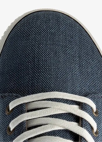 Tommy Hilfiger Erkek Mavi Denim Spor Ayakkabı - Görsel 4