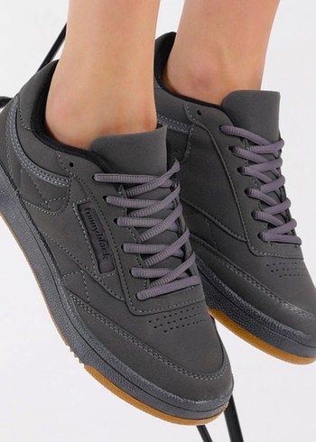 Tommy Black Gri Spor Ayakkabı - Görsel 3