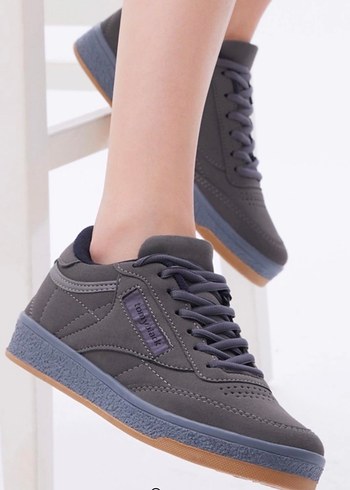 Tommy Black Gri Spor Ayakkabı - Görsel 5