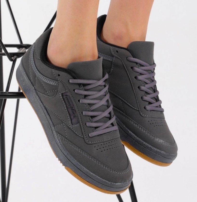 Tommy Black Gri Spor Ayakkabı - Görsel 3