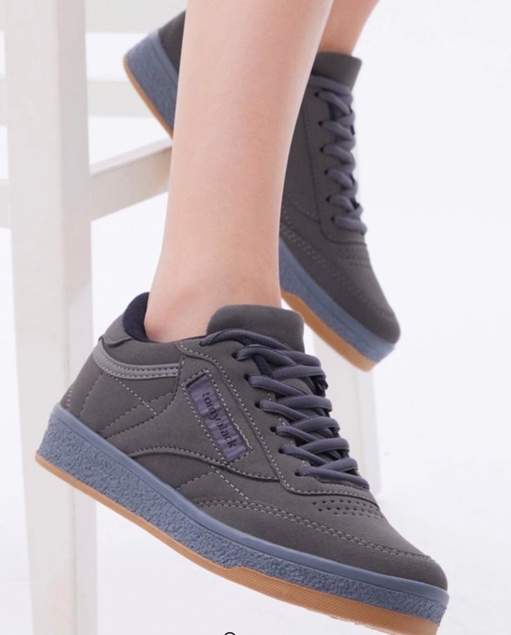 Tommy Black Gri Spor Ayakkabı - Görsel 5