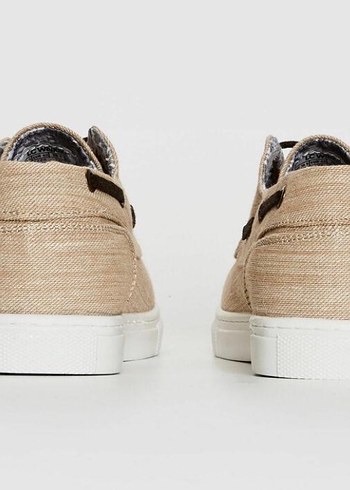 Bej Düğmeli Erkek Günlük Ayakkabı - Görsel 4