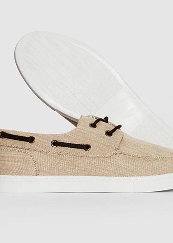 Bej Düğmeli Erkek Günlük Ayakkabı - Görsel 3