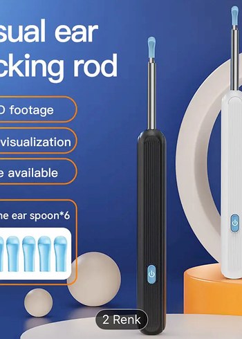 Beyaz Kulak Temizleme Seti ve Görüntüleme Cihazı - Görsel 5