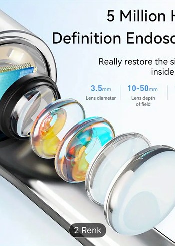 Beyaz Kulak Temizleme Seti ve Görüntüleme Cihazı - Görsel 2