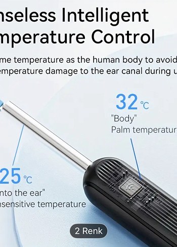 Beyaz Kulak Temizleme Seti ve Görüntüleme Cihazı - Görsel 3