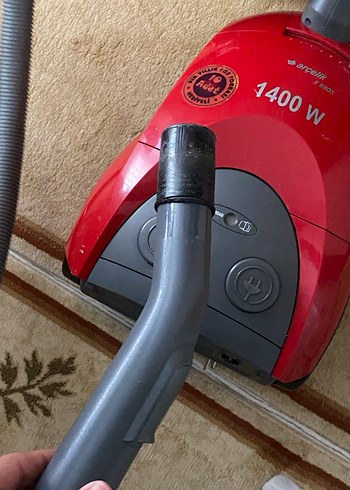 1400W Kırmızı Elektrikli Süpürge - Görsel 3