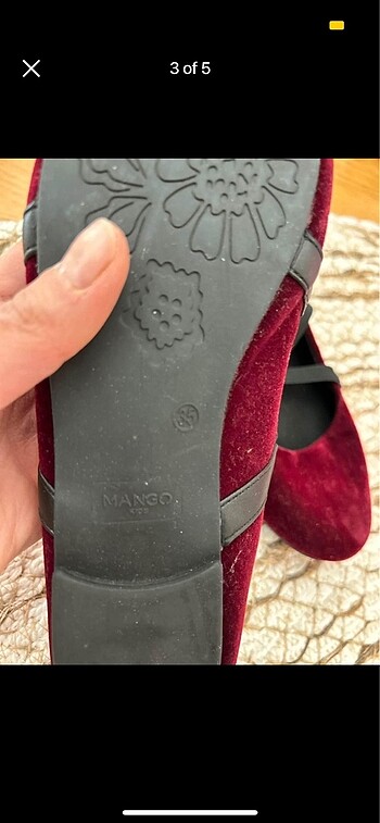 35 Beden Mango ballerina ayakkabı ???? 35 numara