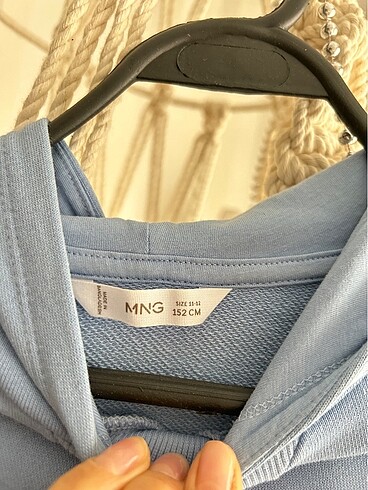 11-12 Yaş Beden 2 kez giyildi sweat elbise kapüşonlu Mango kids