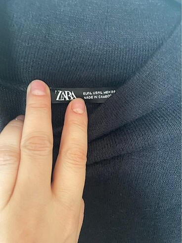 l Beden siyah Renk Zara elbise