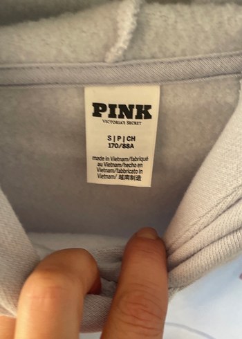 Victoria s Secret Gri Kapüşonlu Spor Sweatshirt