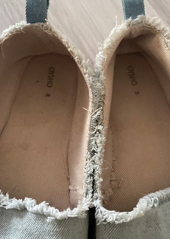 Kadın Kot Espadril Dolgu Topuklu Gri Mavi - Görsel 2