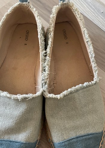 Oysho Oysho Kadın Denim Dolgu Topuklu Espadril