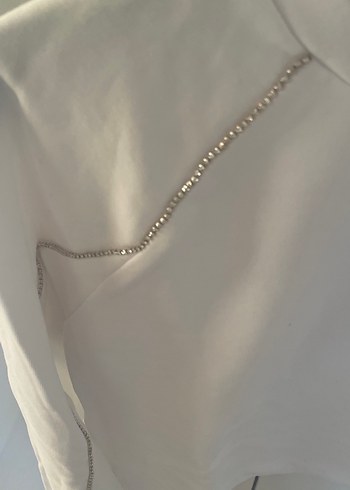s Beden Beyaz Kadın Pamuklu Uzun Kollu Sweatshirt