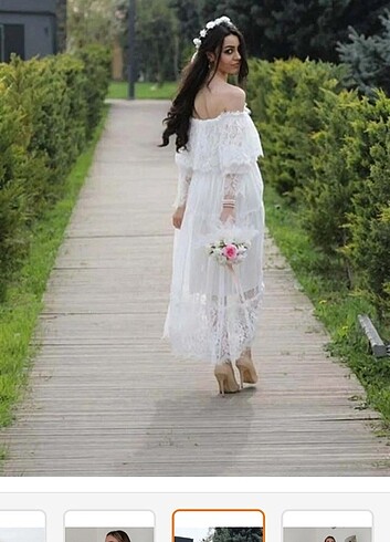Trendyol & Milla Beyaz elbise 