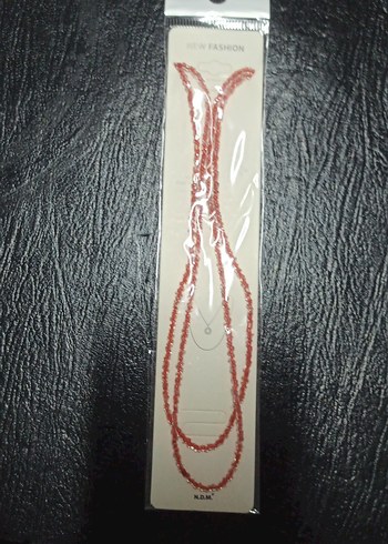 Boncuk İşlemeli Kırmızı Kadın Vücut Zinciri - Görsel 2