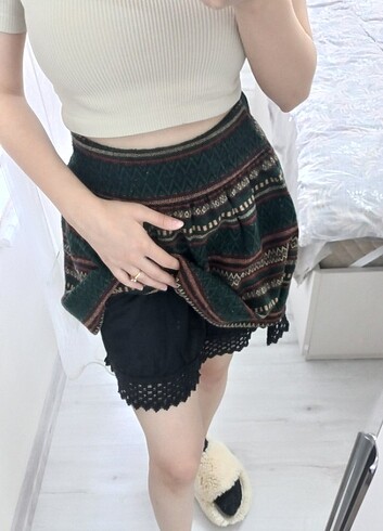 Diğer Etnik desen mini etek