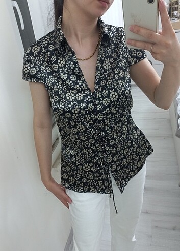 Saten vintage gömlek 