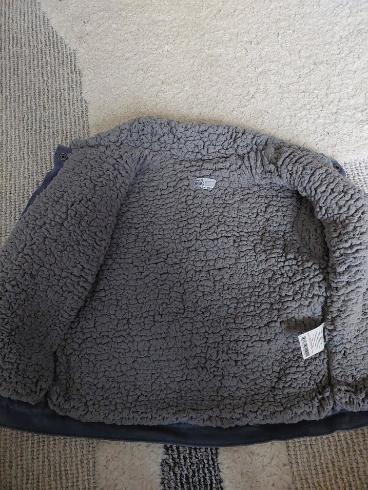 Gri Kürklü Erkek Çocuk Kot Ceket - Görsel 3