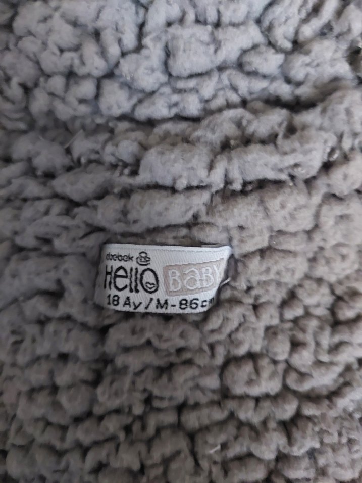 Gri Kürklü Erkek Çocuk Kot Ceket - Görsel 5