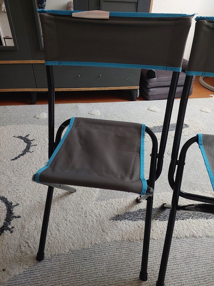 Mavi Çerçeveli Gri Çocuk Sandalyeleri - Görsel 2