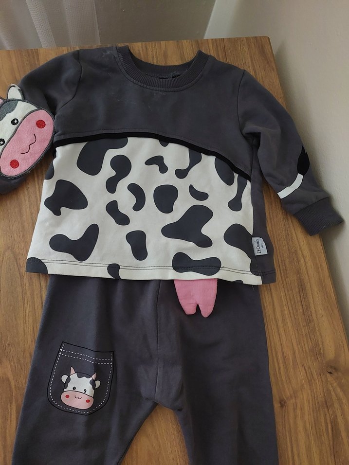 Gri Uzun Kollu Bebek Takımı - Görsel 2