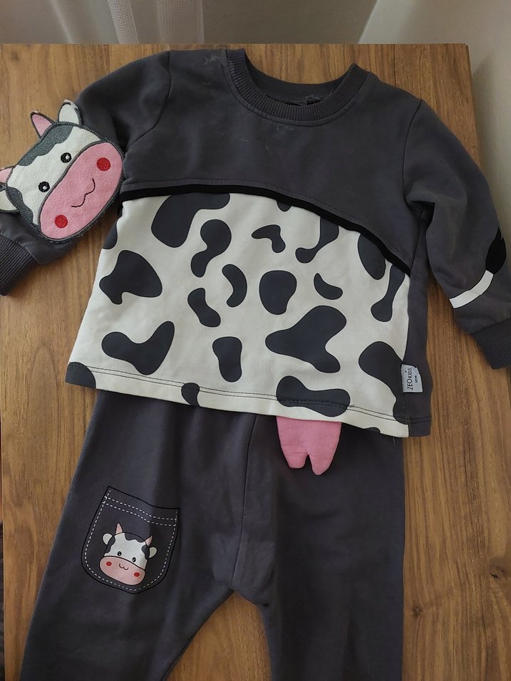 Gri Uzun Kollu Bebek Takımı - Görsel 3