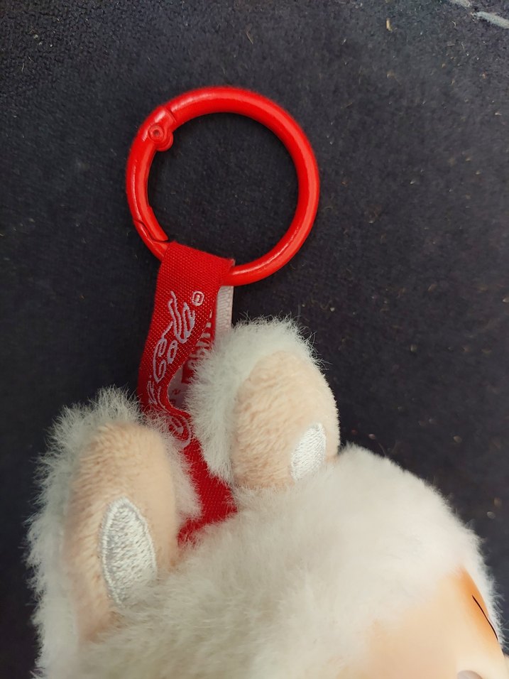 LABUBU Kırmızı Coca-Cola Konseptli Peluş Anahtarlık - Görsel 2