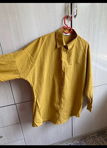 Hardal oversize gömlek 