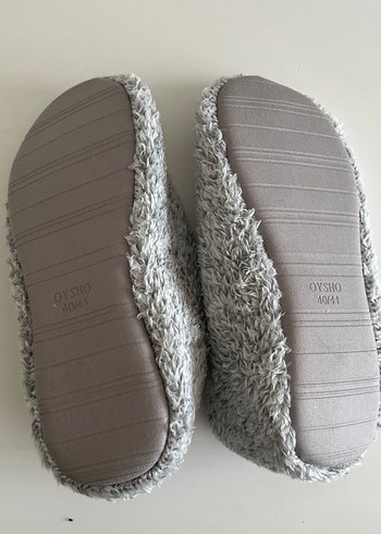 Gri Kız erkek Sıcak Triko Ev Terliği - Görsel 2