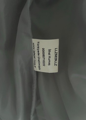 Gri Fermuarlı Kadın Kışlık Ceket - Görsel 7