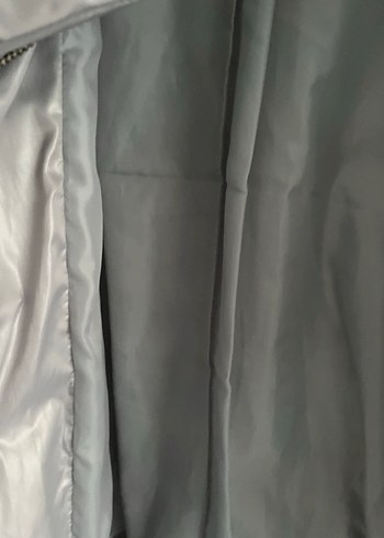 Gri Fermuarlı Kadın Kışlık Ceket - Görsel 6