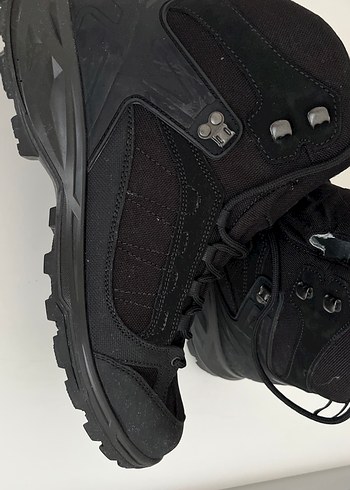 Siyah Erkek Biker Botları Velcro Bantlı - Görsel 2