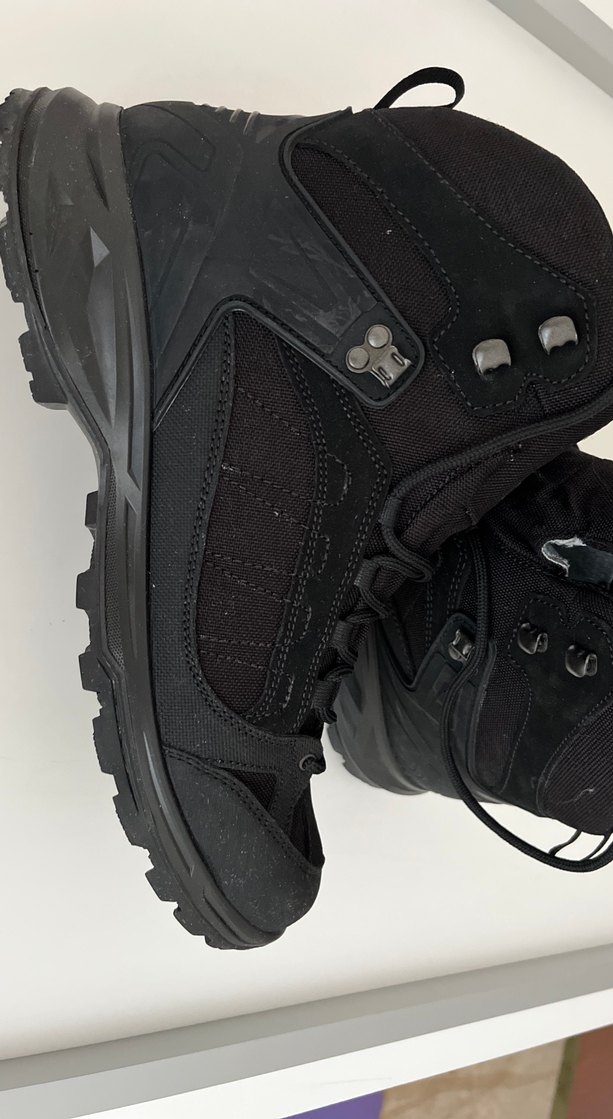 Siyah Erkek Biker Botları Velcro Bantlı - Görsel 2