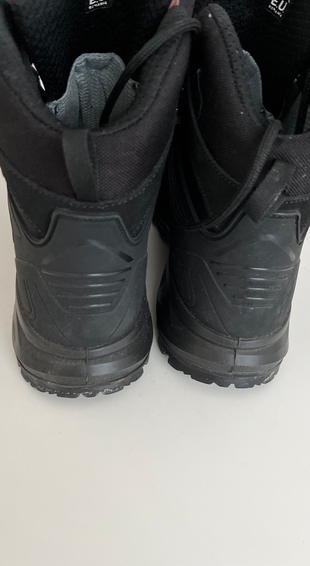 Siyah Erkek Biker Botları Velcro Bantlı - Görsel 3