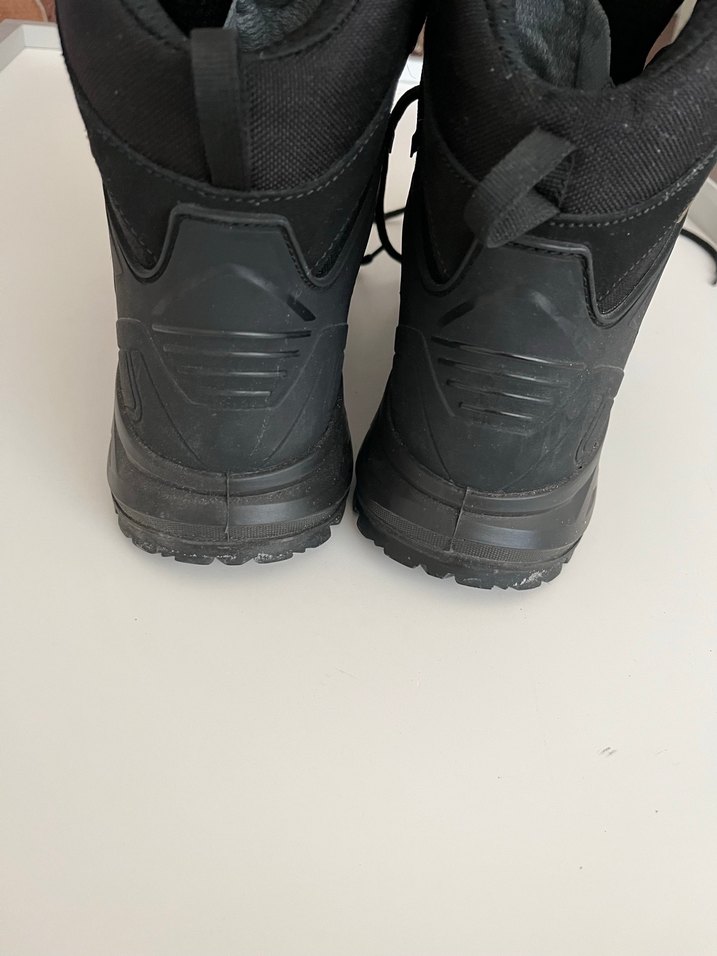 Siyah Erkek Biker Bot Velcro Bağcıklı - Görsel 5